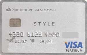 Van gogh platinum style, fatura cartão santander