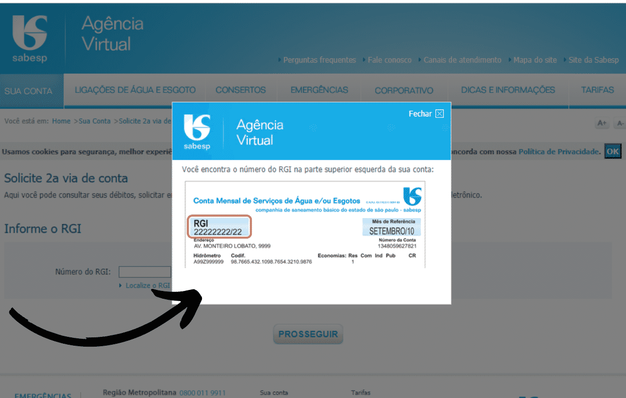 Solicitar Via Sabesp Conta De Gua Na Agencia Virtual
