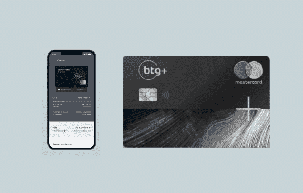 Cartão BTG + Black Mastercard