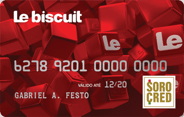 Cartão de crédito da loja Le biscuit agora com diversas vantagens e benefícios da bandeira Visa.