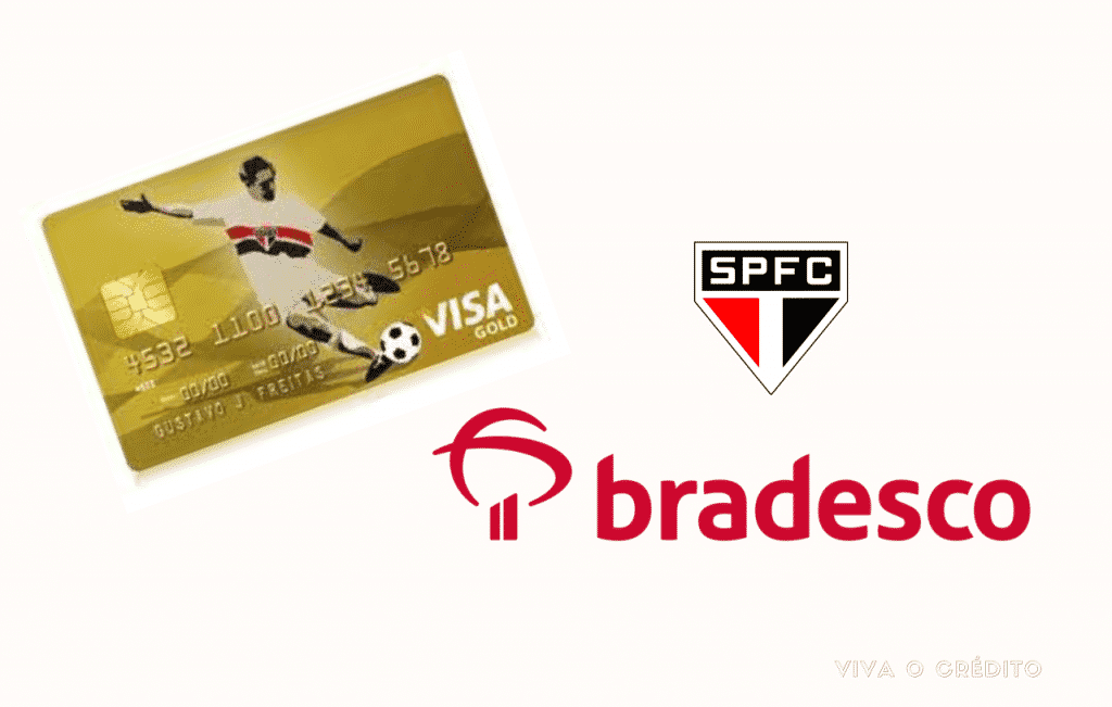 O torcedor são paulino de coração tem um Cartão de Crédito Bradesco Visa Gold, exclusivo do São Paulo Futebol Clube.