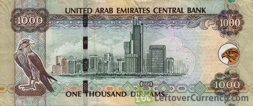 1.000 dihram dos Emirados Árabes