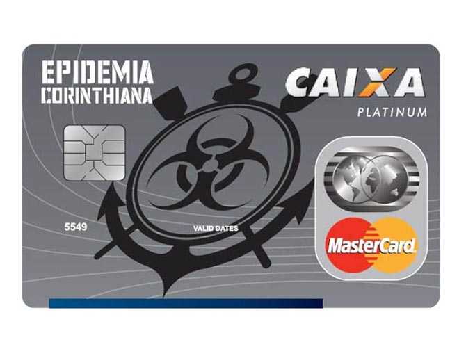 A torcida Corinthiana está muito feliz com o Cartão de Crédito Epidemia a Caixa. Um cartão muito especial para a torcida celebrar junto com o Timão
