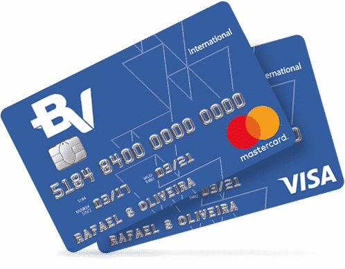 cartões de crédito da BV financeira com a adesão online, versões Elo, Visa ou Mastercard.