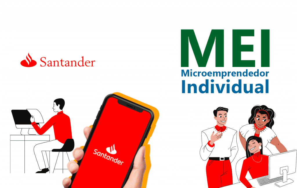 Os empreendedores podem acessar site do Santander e abrir uma conta empresarial e fazer o empréstimo para Mei.