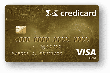 Cartão Credicard Gold Visa 
