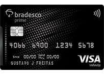 O cartão de crédito internacional do banco Bradesco 