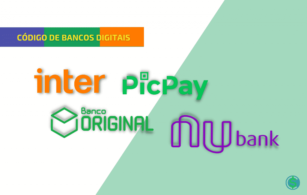 Saiba quais os códigos dos bancos digitais em um listagem completa preparada pelo site Viva O Crédito e bancos como Nubank, Inter e Super Digital 