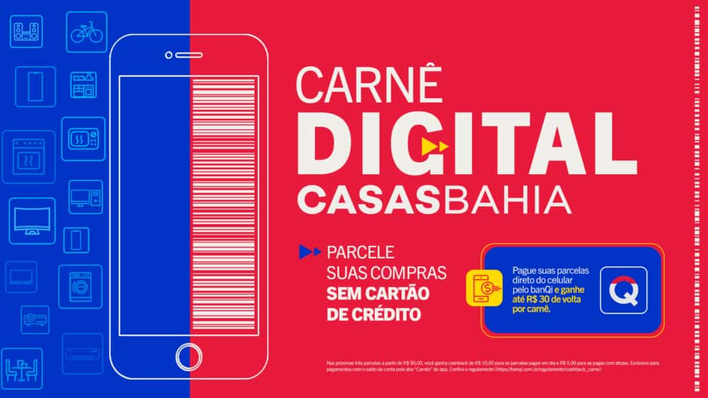Carnê digital Casas Bahia