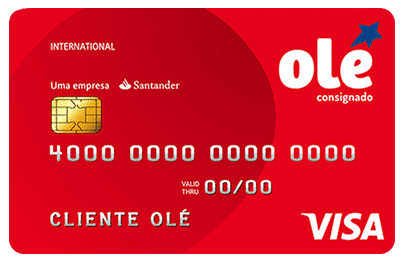 solicitar cartão de crédito Olé consignado