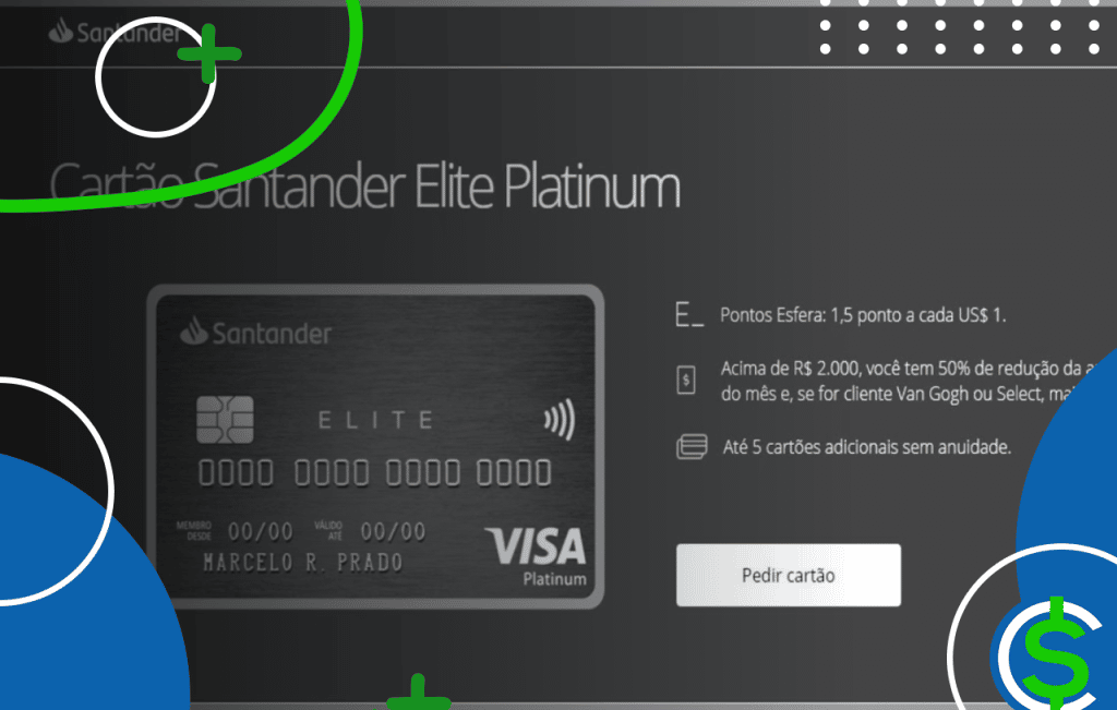 Cartões Santander Elite Platinum