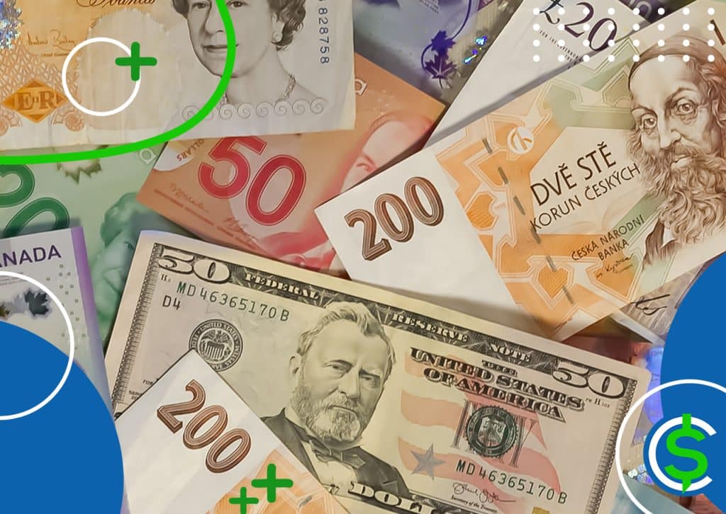 Dolar Euro Dinar do Bahrein e Dinar do Kuwait